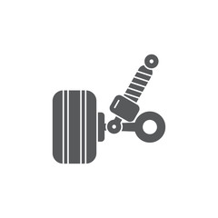 car suspension vector icon concept, design isolated on white background