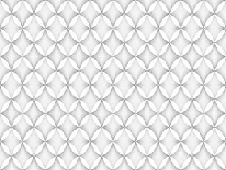 3d rendering. seamless modern white grid pattern design wall background.