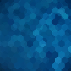 Background of geometric shapes. Blue mosaic pattern. Vector EPS 10. Vector illustration