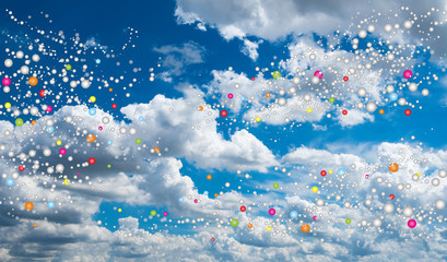 Plastic particles in the air