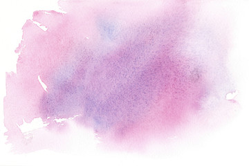 Hand drawn watercolor abstract pink beautiful colorful background