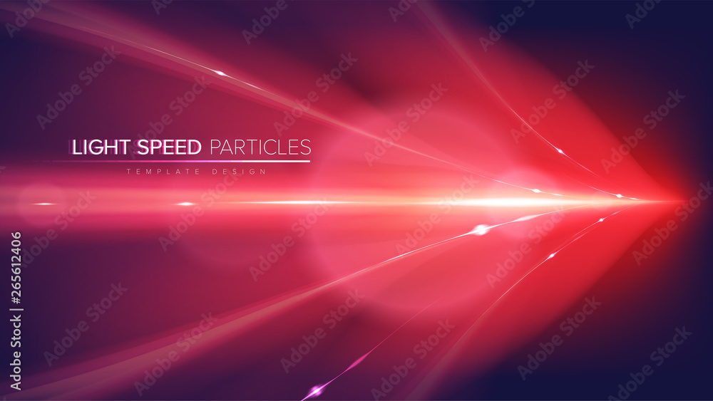 Fototapete a conceptual illustration of a light speed art in vector. it is suitable to be used for science or t