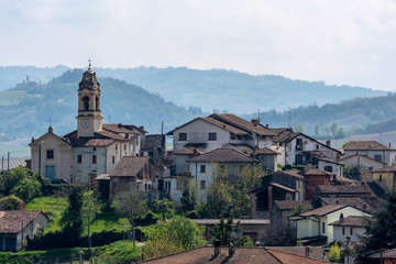 Fototapeta na wymiar Lirio, village in the Oltrepo Pavese, italy