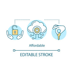 Affordability concept icon