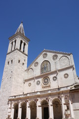 Fototapeta na wymiar View Of Santa Maria Assunta Cathedral Spoleto, Perugia, Italy
