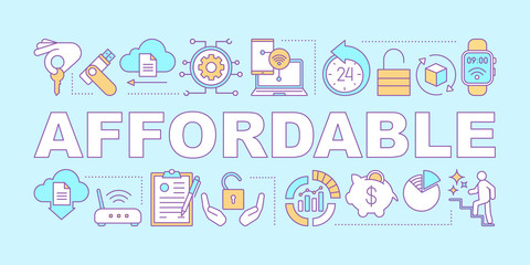 Affordable word concepts banner