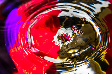 Water drops on colorful background 8