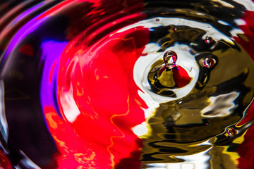 Water drops on colorful background 9