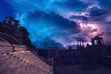 Storm in Plovdiv, Bulgaria