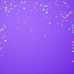 Obraz premium Festive confetti. Celebration stars. Colorful star