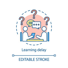 Developmental delay concept icon