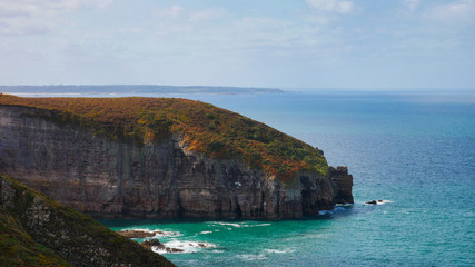 dramatische Kliffe bei Cap Frehel, Bretagne