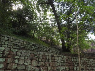 Ruins of the Royal Palace on top of lion rock, Sigiriya, Sri Lanka, UNESCO world heritage Site