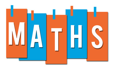 Maths Orange Blue Stuck Stripes 