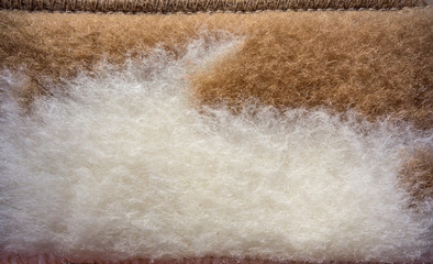 Blanket from natural camel wool