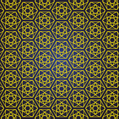 seamless and abstract pattern background in arabic style, can use for ramadan kareem and eid mubarak topic