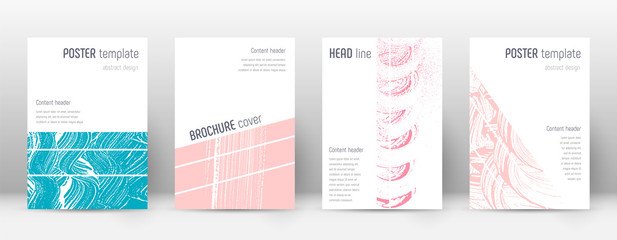 Cover page design template. Geometric brochure lay