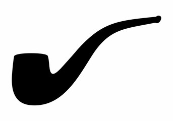 Smoke pipe dark silhouette