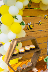 Cupcakes prepared for baby party, birthday party, new born party © ozencdeniz