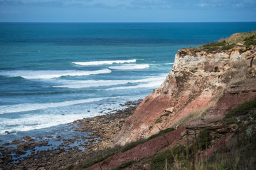 Coast of the Atlantic Ocean in Portugal.
