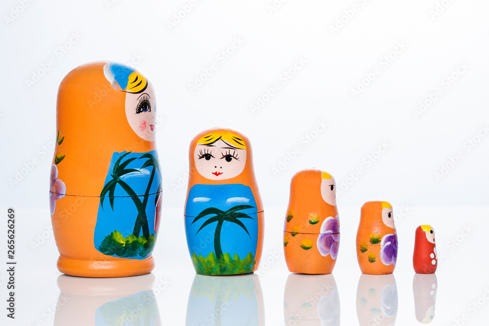 Wall mural a Russian traditional doll