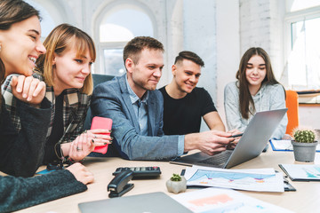 Team discussing new project ideas
