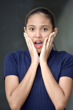 A Startled Youthful Person