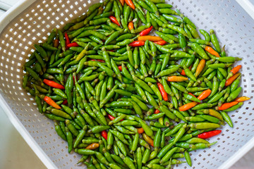 green peppers in a bowl