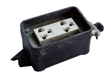 battery charger isolated on white background