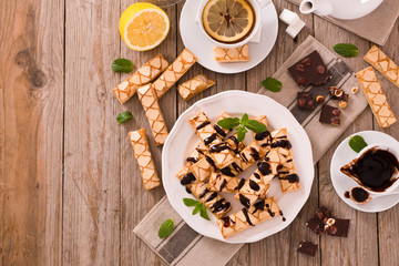 Puff pastry cookies. 