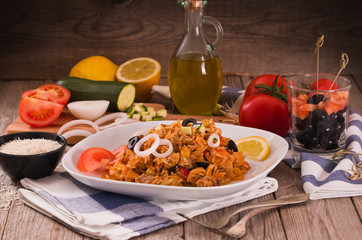 Gyros rice dish. 