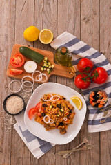 Gyros rice dish. 