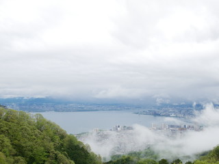 展望台から見た琵琶湖