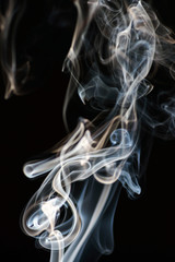 Smoke on black background