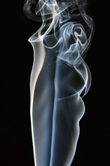 Obraz premium Smoke on black background