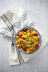 Corn and Cherry Tomato Salad with Fresh Herbs