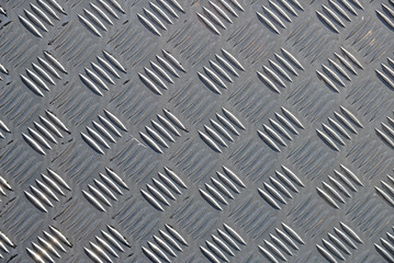 Metal diamond plate.