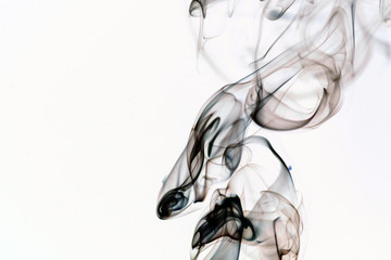 Smoke on black background
