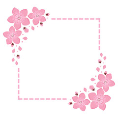 Sakura Cherry Blossom Japanese Theme Background, vector illustration, design for invitation, fabric, packaging, postcard, greeting cards