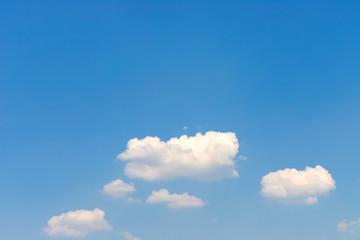 Blue sky with clouds texture and background