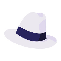 elegant gentleman hat icon