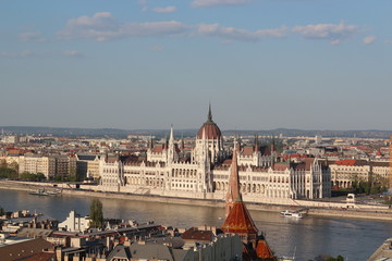Fototapeta na wymiar Parliament building in Budapest city. Hungary