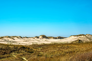 landscape with mountains and blue sky