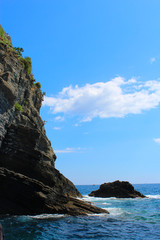 Fototapeta na wymiar Cliff in Cinque Terre (Italy)