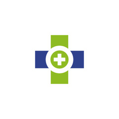 Medical and health care logo design vector template