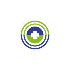 Medical and health care logo design vector template
