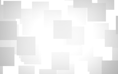 White abstract background. Misty backdrop with grey squares. 3D illustration