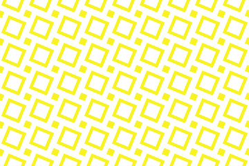 Abstract geometric pattern. A seamless vector background. White and yellow ornament. Graphic modern pattern. Simple lattice graphic design