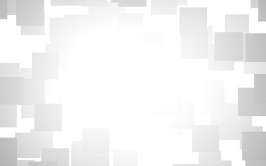 White abstract background. Misty backdrop with grey squares. 3D illustration