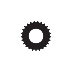 Industrial icon logo design with gear icon